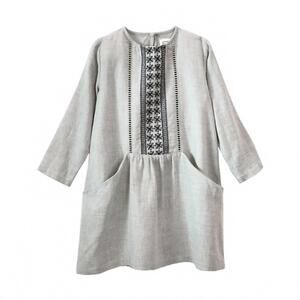NEW BONHEUR DU JOUR girl's inuit dress in grey